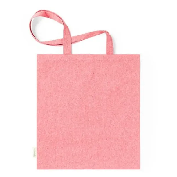  Recycled cotton shopping bag, 140 g/m2 red