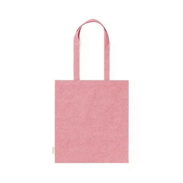  Recycled cotton shopping bag, 140 g/m2 red