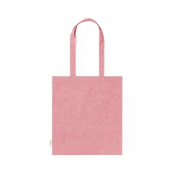  Recycled cotton shopping bag, 140 g/m2 red