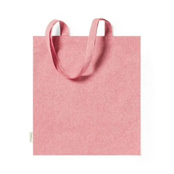  Recycled cotton shopping bag, 140 g/m2 red