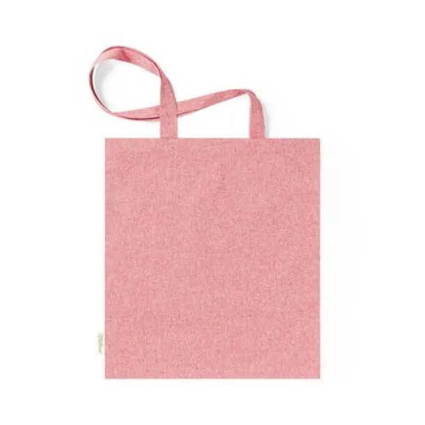  Recycled cotton shopping bag, 140 g/m2 red