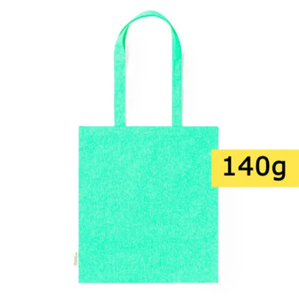  Torba za kupovinu od recikliranog pamuka, 140 g/m2 light green