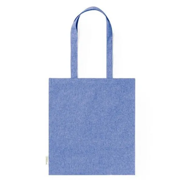  Recycled cotton shopping bag, 140 g/m2 blue