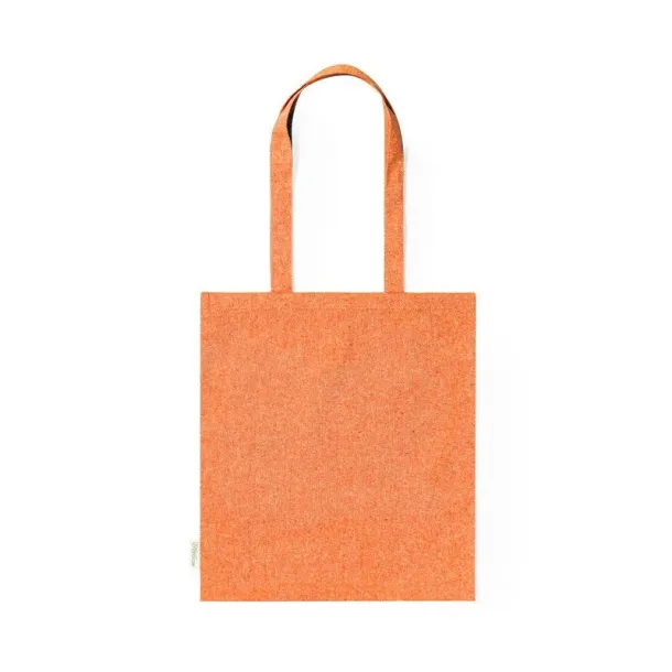  Torba za kupovinu od recikliranog pamuka, 140 g/m2 orange