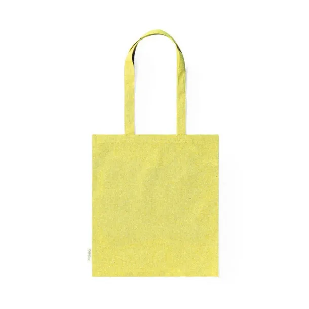  Recycled cotton shopping bag, 140 g/m2 yellow