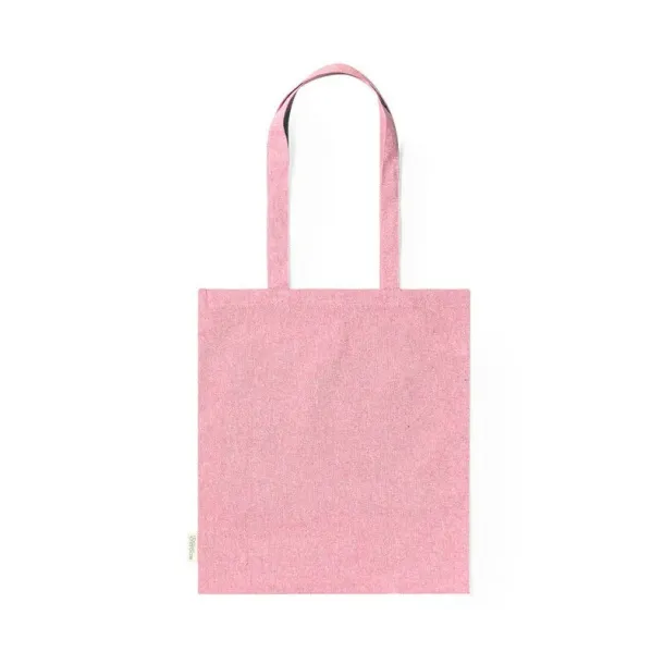  Recycled cotton shopping bag, 140 g/m2 pink