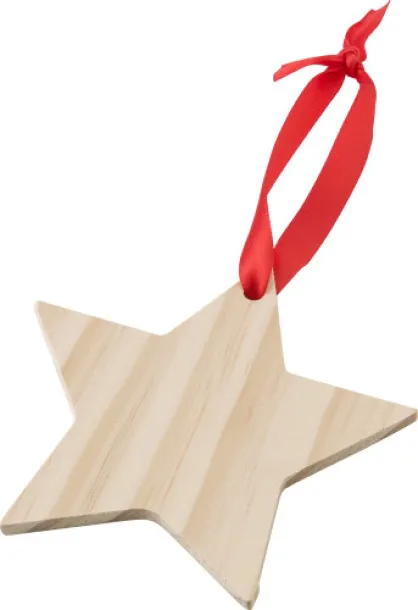 Caspian Wooden Christmas ornament Star 