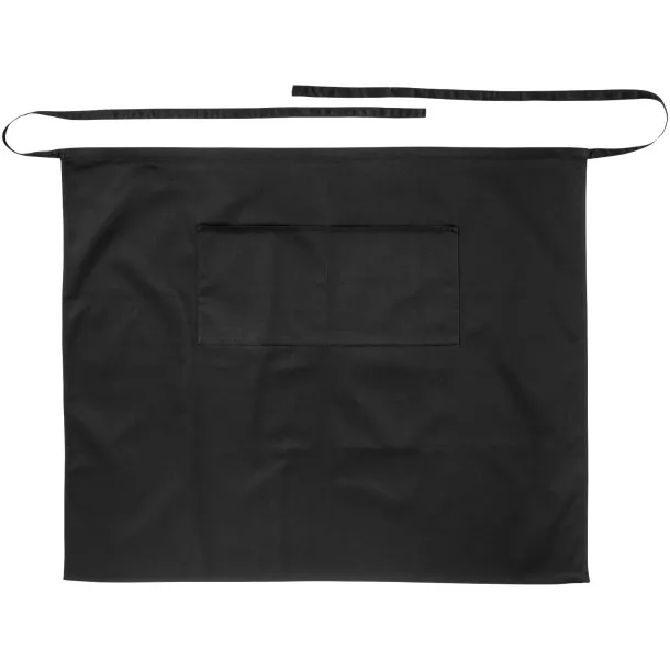 Lega short apron with 3 pockets Solid black