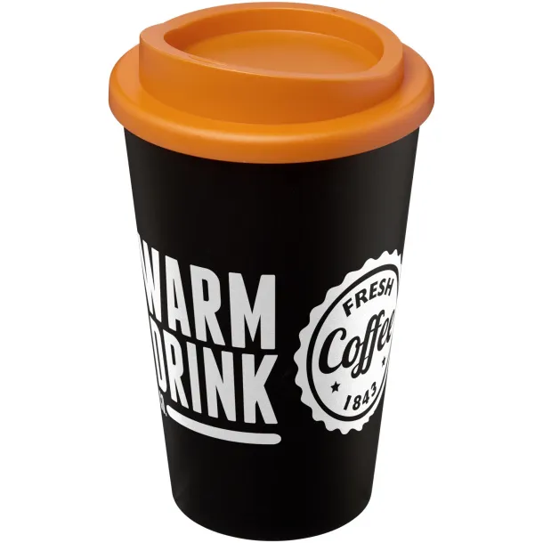 Americano® 350 ml insulated tumbler Orange Solid black