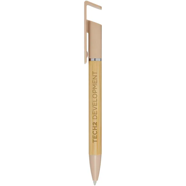 Delfina phone holder pen (black ink) Oatmeal