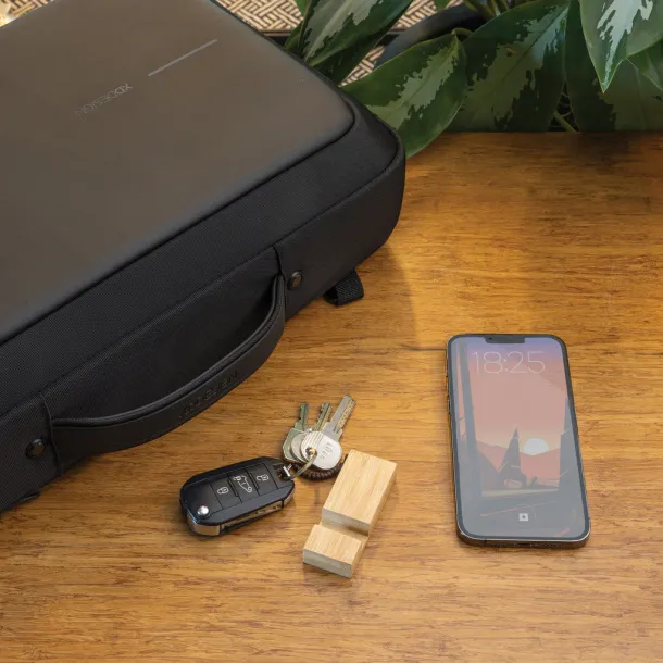Standkey privjesak/stalak za mobitel od bambusa - XD Collection brown 