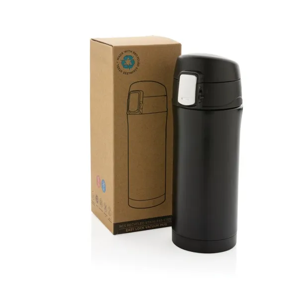  RCS Recycled stainless steel easy lock vacuum mug - XD Collection Black 