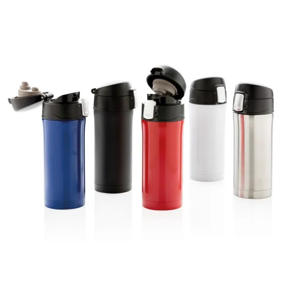  RCS Recycled stainless steel easy lock vacuum mug - XD Collection Silver 