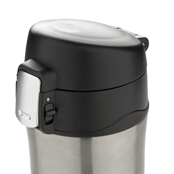  RCS Recycled stainless steel easy lock vacuum mug - XD Collection Silver 