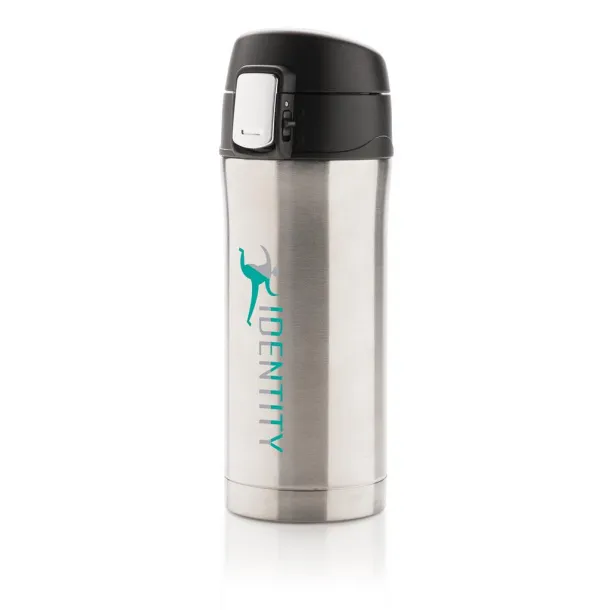  RCS Recycled stainless steel easy lock vacuum mug - XD Collection Silver 