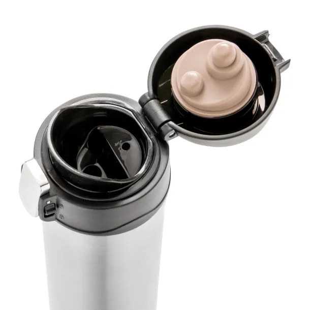  RCS Recycled stainless steel easy lock vacuum mug - XD Collection Silver 