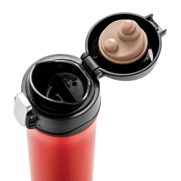  RCS Recycled stainless steel easy lock vacuum mug - XD Collection Red 