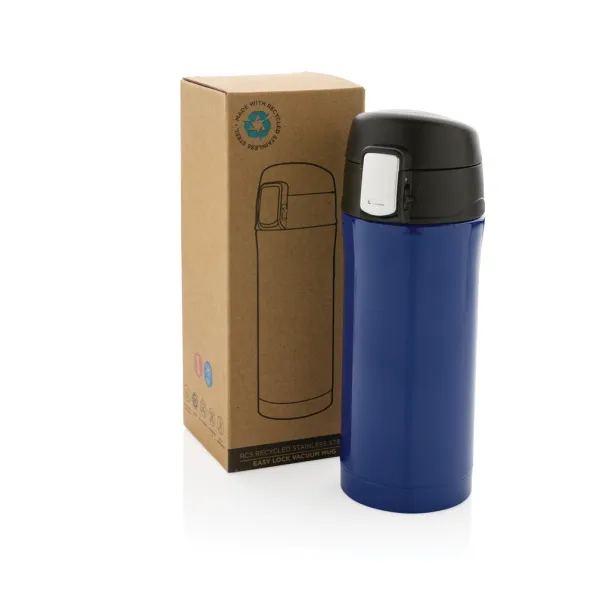  RCS Recycled stainless steel easy lock vacuum mug - XD Collection Blue 