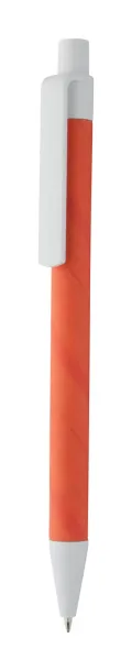 Ecolour ballpoint pen Orange White