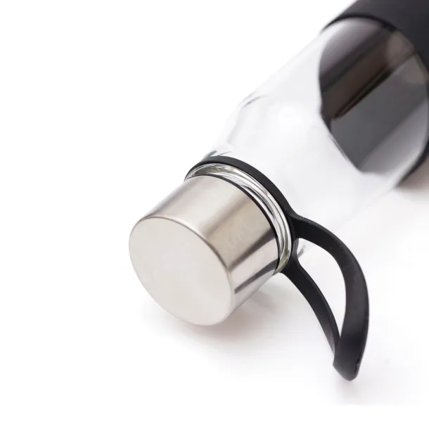  VINGA Lean staklena boca za vodu, 550ml - Vinga Crna