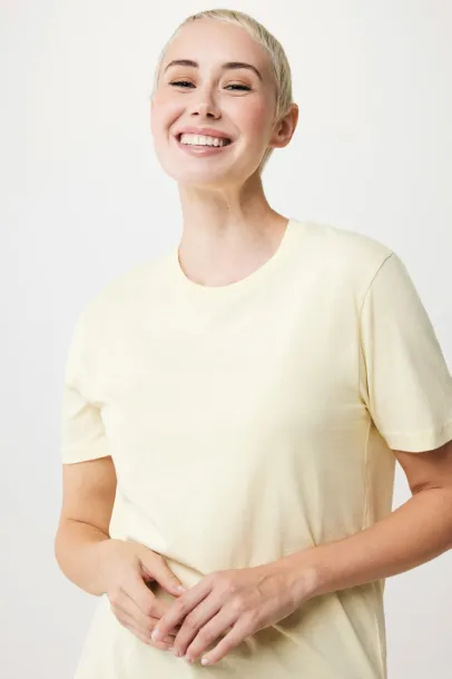  Iqoniq Sierra lightweight recycled cotton t-shirt  - iqoniq cream yellow 