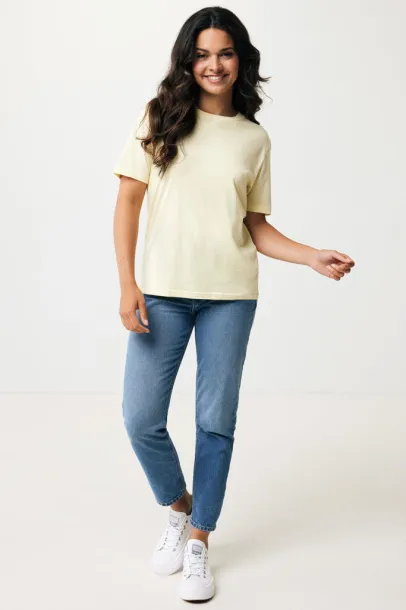  Iqoniq Sierra lightweight recycled cotton t-shirt  - iqoniq cream yellow 