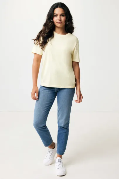  Iqoniq Sierra lightweight recycled cotton t-shirt  - iqoniq cream yellow 