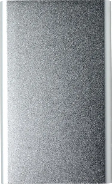 Ezra Aluminijska prijenosna baterija, 4 000 mAh Srebrna