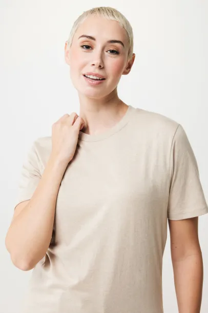  Iqoniq Sierra lightweight recycled cotton t-shirt  - iqoniq light heather brown 