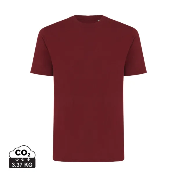  Iqoniq Sierra lightweight recycled cotton t-shirt  - iqoniq burgundy