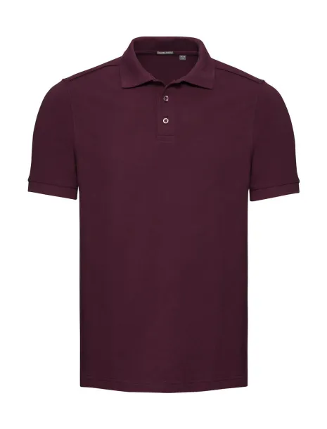  Men's Tailored Stretch Polo - Russell  Burgundy