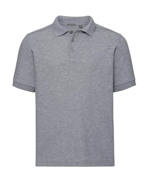  Men's Tailored Stretch Polo - Russell  Light Oxford