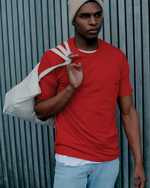  Iqoniq Sierra lightweight recycled cotton t-shirt  - iqoniq Crvena