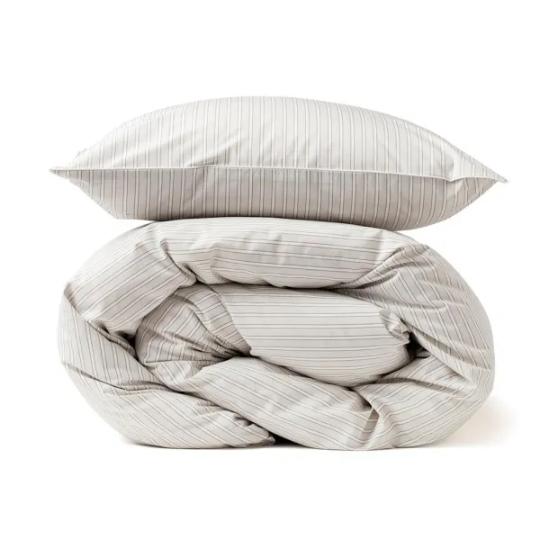  VINGA Princeton percale bed linen, 4 pcs set Grey