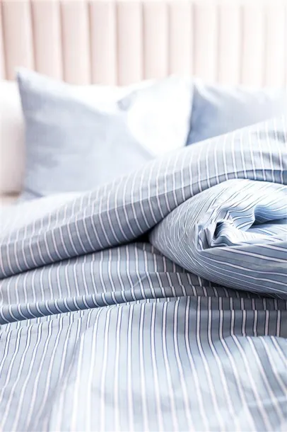  VINGA Princeton percale bed linen, 4 pcs set Blue