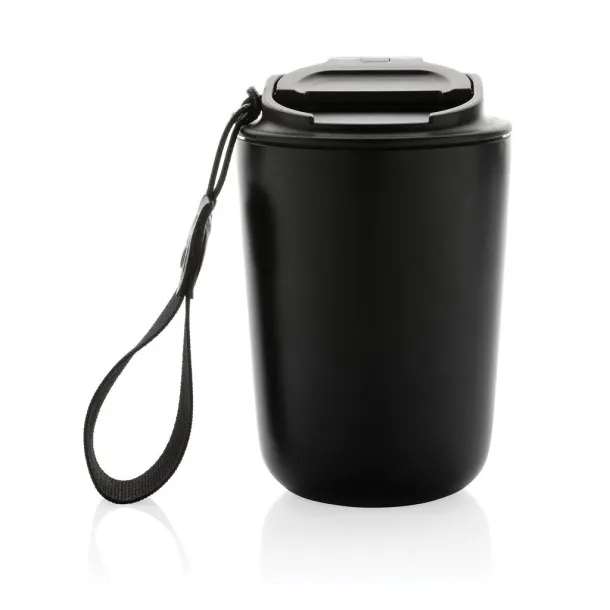  Cuppa RCS re-steel vacuum tumbler with lanyard - XD Collection Black 