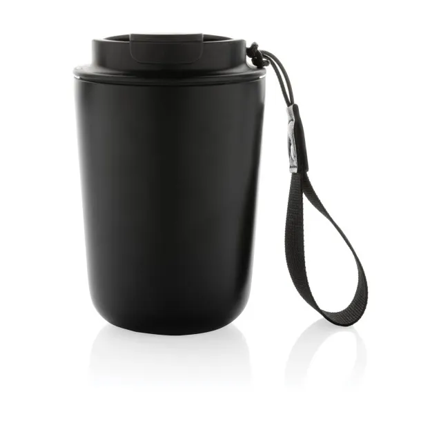  Cuppa RCS re-steel vacuum tumbler with lanyard - XD Collection Black 