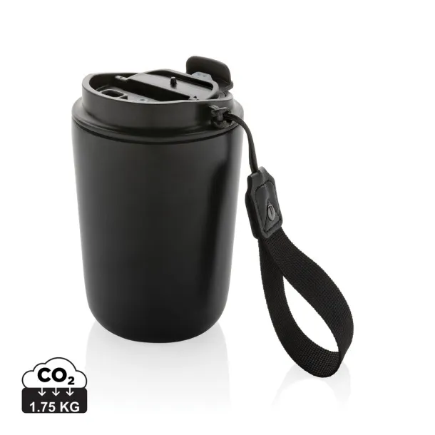  Cuppa RCS re-steel vacuum tumbler with lanyard - XD Collection Black 