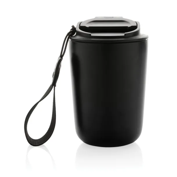  Cuppa RCS re-steel vacuum tumbler with lanyard - XD Collection Black 