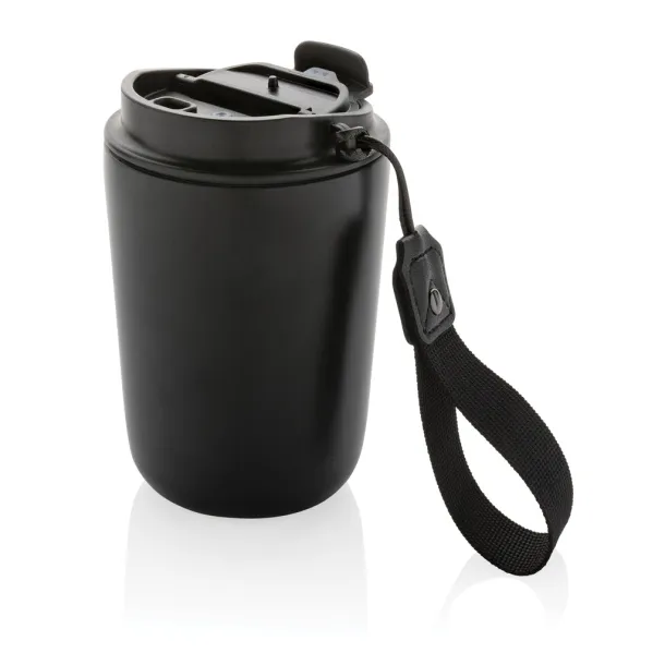  Cuppa RCS re-steel vacuum tumbler with lanyard - XD Collection Black 