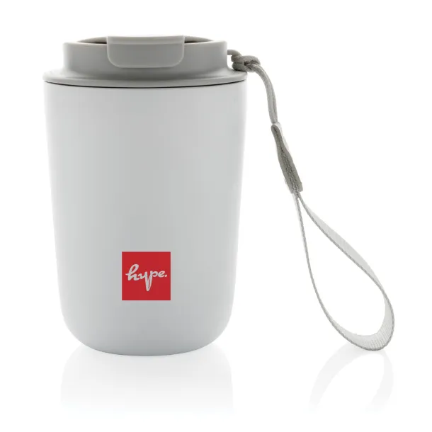  Cuppa RCS re-steel vacuum tumbler with lanyard - XD Collection White 