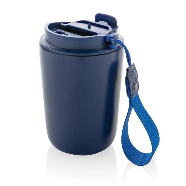 Cuppa RCS re-steel vacuum tumbler with lanyard - XD Collection Plava 