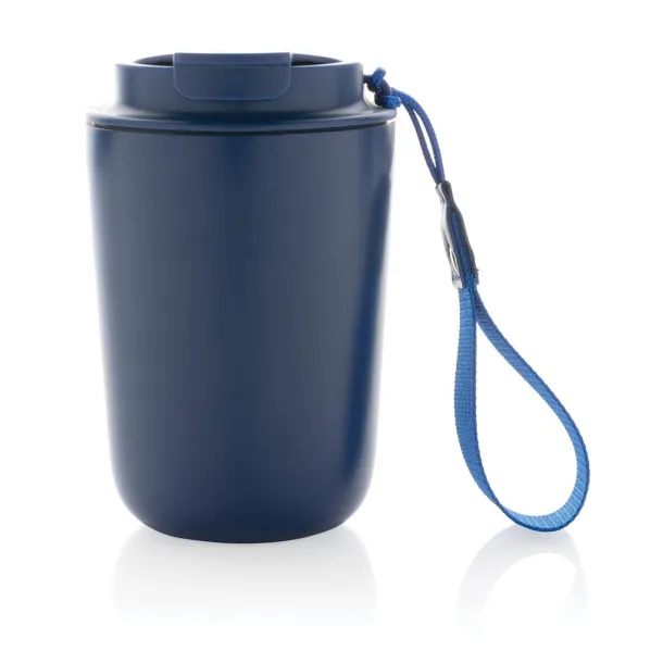  Cuppa RCS re-steel vacuum tumbler with lanyard - XD Collection Plava 