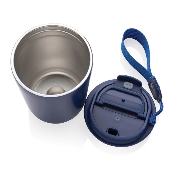  Cuppa RCS re-steel vacuum tumbler with lanyard - XD Collection Plava 