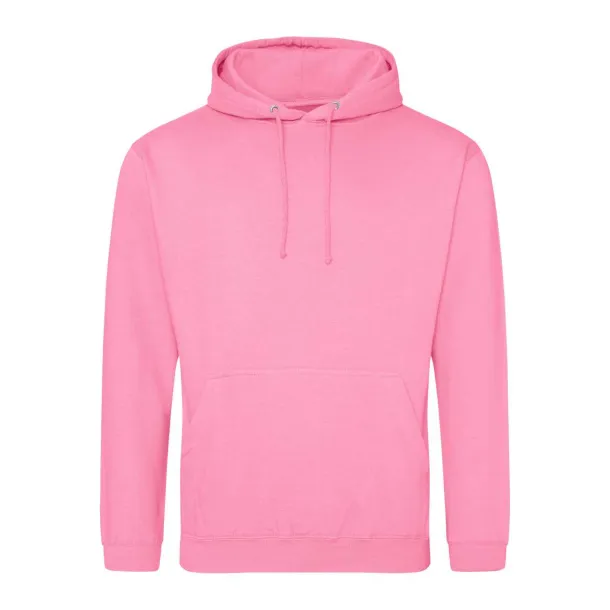  COLLEGE HOODIE - Just Hoods Candyfloss Pink