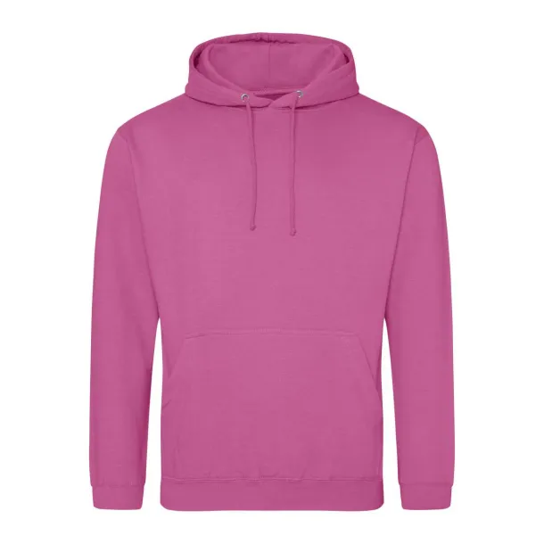  COLLEGE HOODIE - Just Hoods Candyfloss Pink