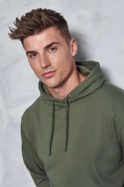  COLLEGE HOODIE - Just Hoods Earthy Green