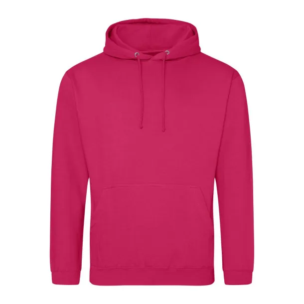  COLLEGE HOODIE - Just Hoods Hot Pink