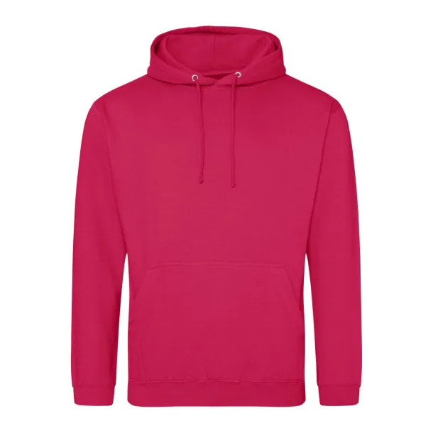  COLLEGE HOODIE - Just Hoods Hot Pink