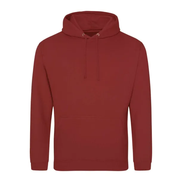  COLLEGE HOODIE - Just Hoods Brick Red